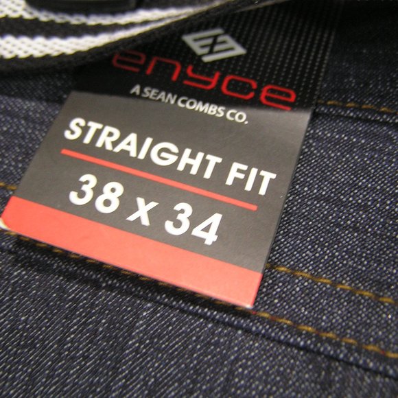 ENYCE JEANS 38X34 RIGID DENIM STRAIGHT FIT - Picture 4 of 12